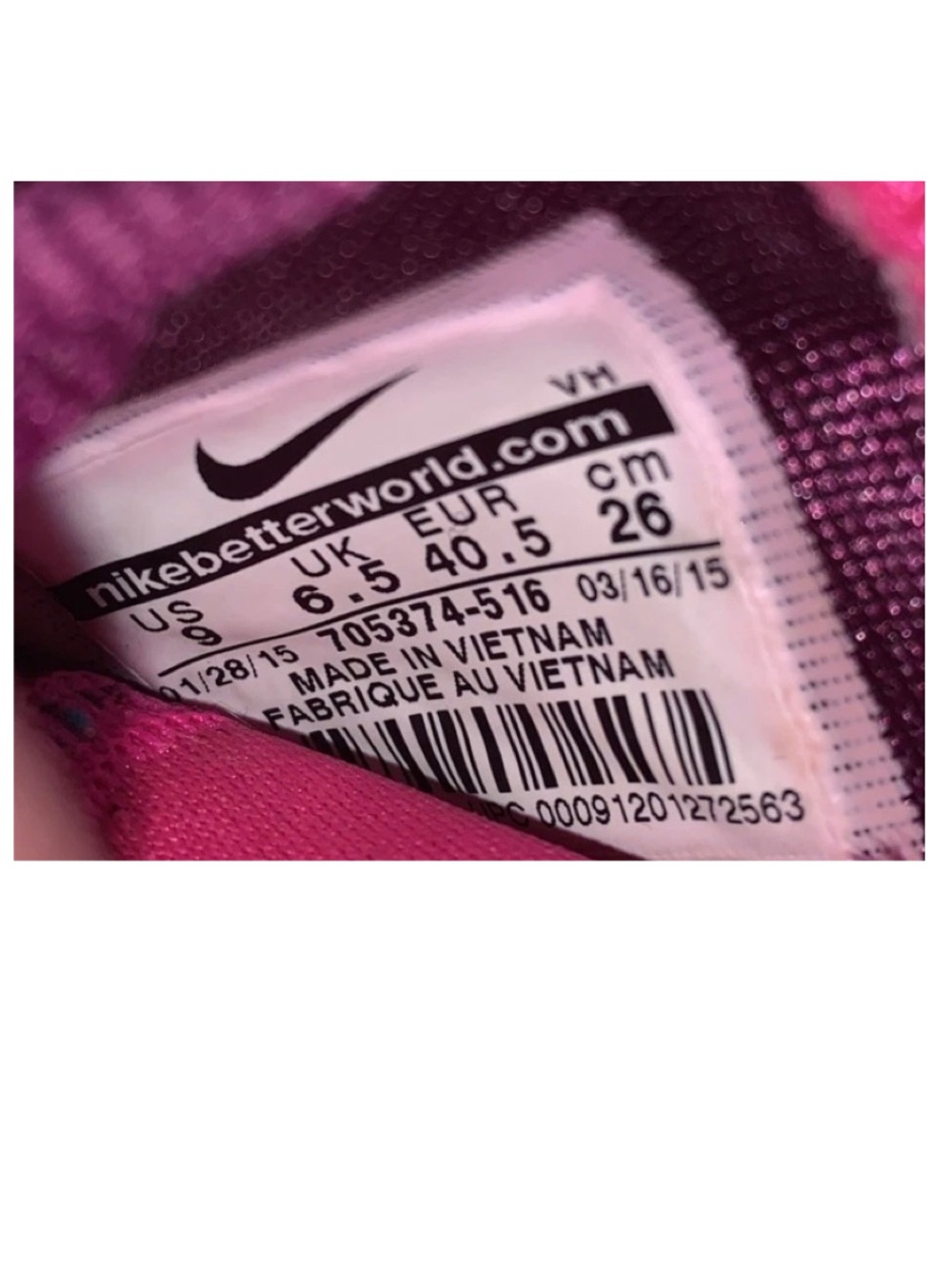 🦋🎯 Nike Kaishi Running Shoes Pink Purple Animal Print Size 9 - Picture 12 of 12